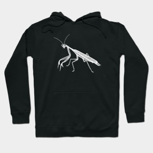 Praying Mantis Ink Art - cool detailed insect design Hoodie